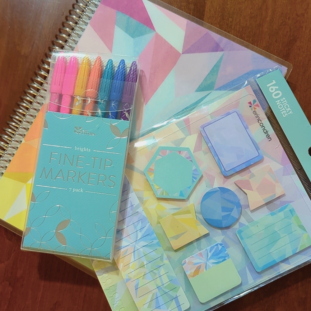 Erin Condren • Productivity Planner Bundle + FREE Day Pad